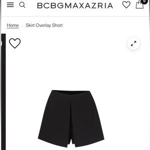NWT BCBG MAXAZRIA Skirt Overlay Short - size S